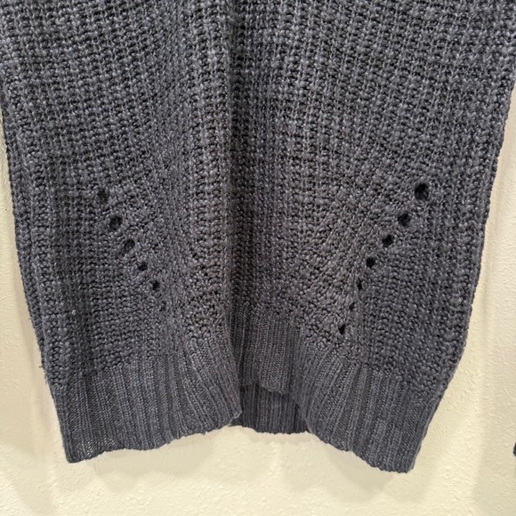 Black V Neck Sweater Pink Trim Long Sleeve Knit‎ Pullover Casual Cute Top Preppy - Picture 2 of 7